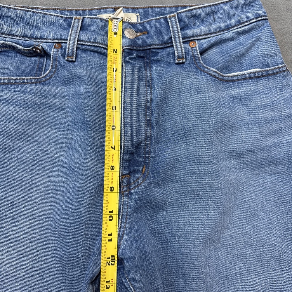 Madewell Jeans Womens 30 Blue Curvy 90s Straight Crop High Rise NQ204 - Picture 8 of 11
